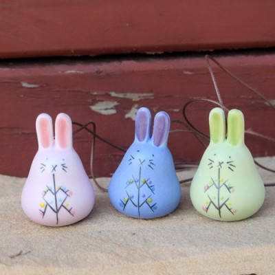 Колокольчик Кролик из керамики . Купить в Москве. 