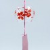 Фурин. Ветряной колокольчик с красными цветками сакуры